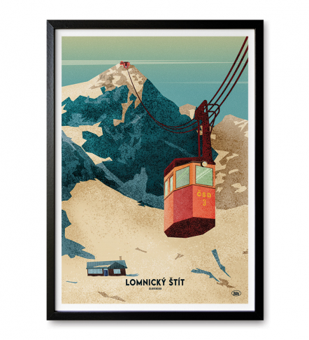 Poster Lomnický štít - XL Obrázok pre Poster Lomnický štít - XL